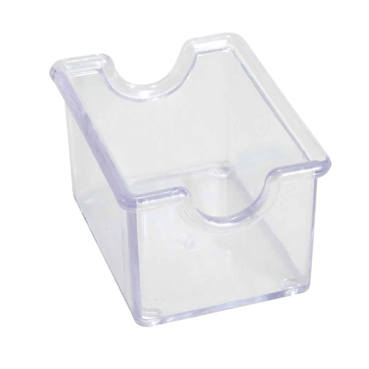 Winco PPH-1C Sugar Packet Holder, 3-1/2" x 2-1/2" x 2" H, Clear Plastic, NSF Certified - 1 Dozen