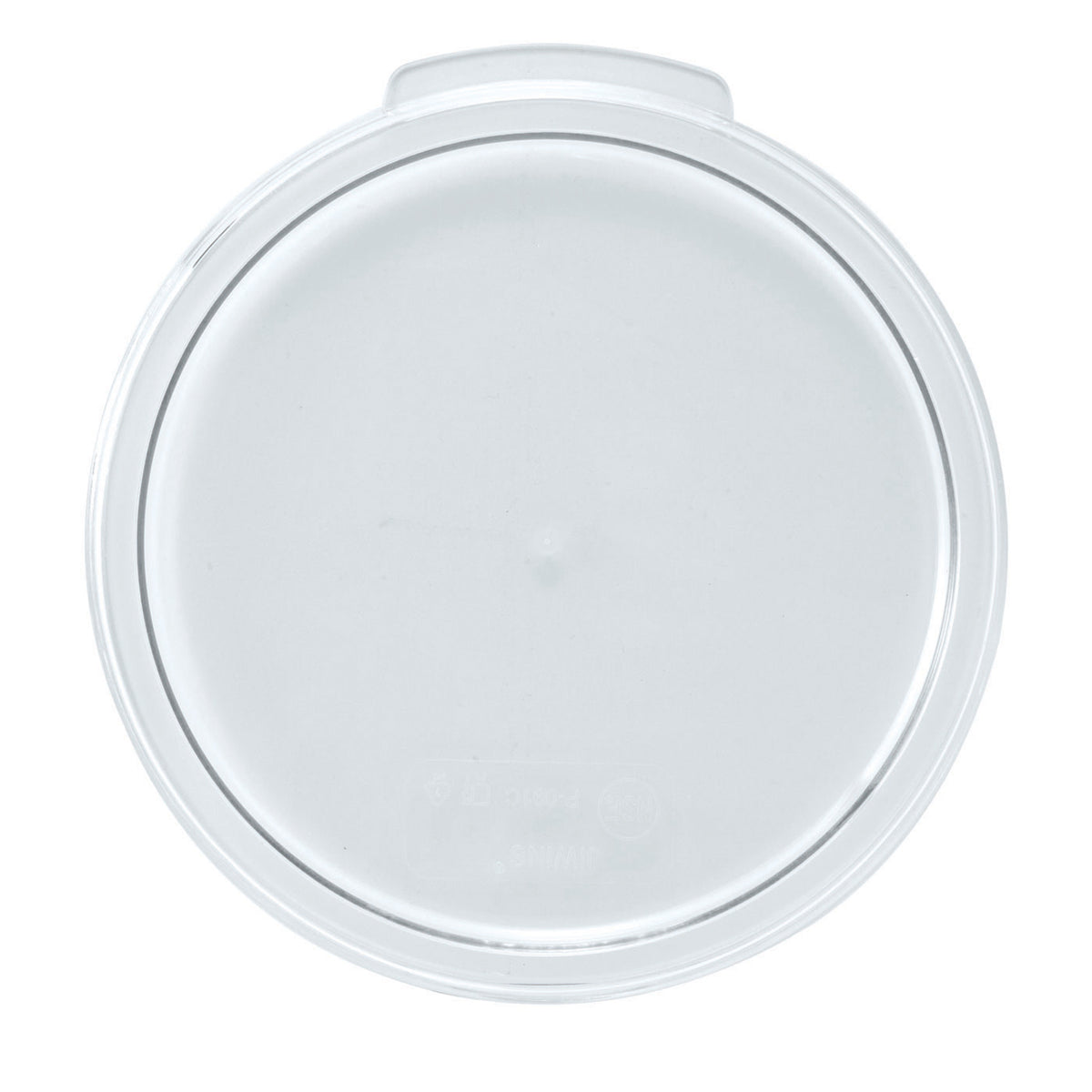 Winco PTRC-1C 1 Qt. Translucent Food Storage Container Cover, Polypropylene | 0" Wide