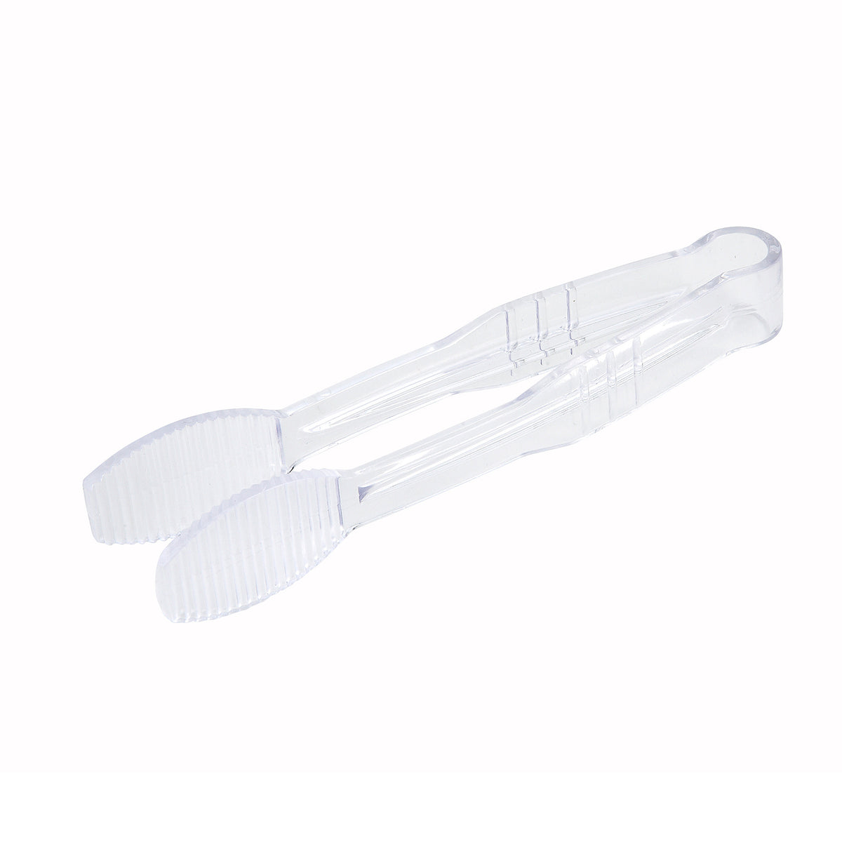 Winco PUTF-6C Tongs, 6", Flat Grip Surface, Polycarbonate, Clear, NSF