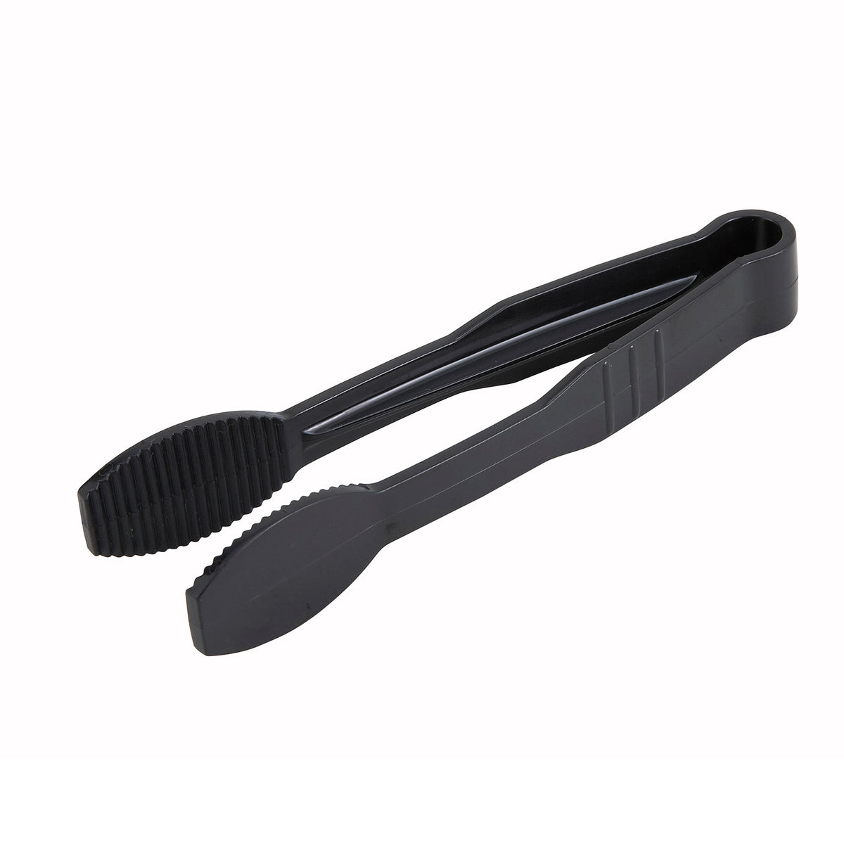 Winco PUTF-6K Tongs, 6", Flat Grip Surface, Polycarbonate, Black, NSF