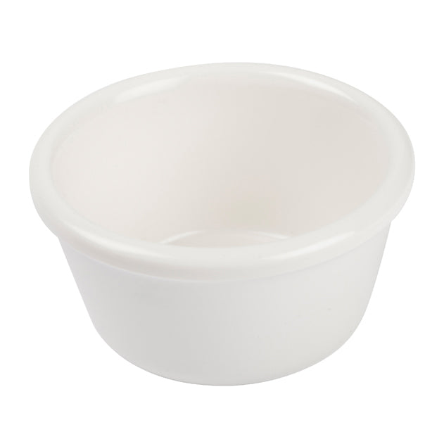 Winco RP-6W Ramekin, 6 oz White Melamine, Heat-Resistant 212°F, Dishwasher-Safe, NSF - 1 Dozen | 0" Wide
