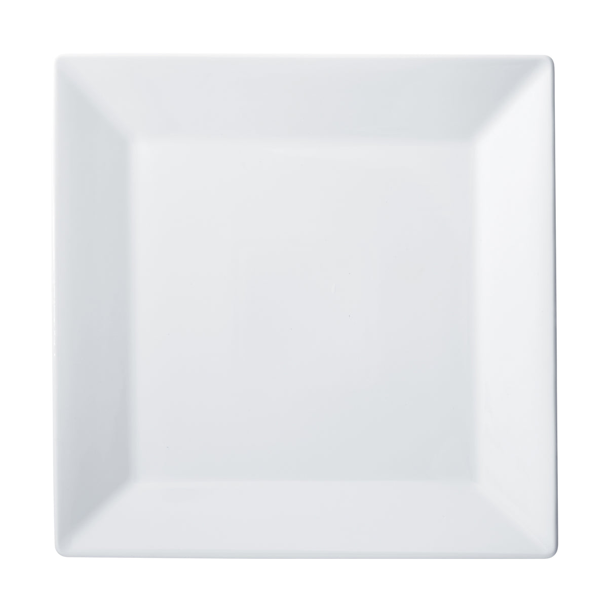 Winco RPS-1125 Royalsquare Square Porcelain Plate, 11-1/4" x 11-1/4" x 1" White - 1 Dozen