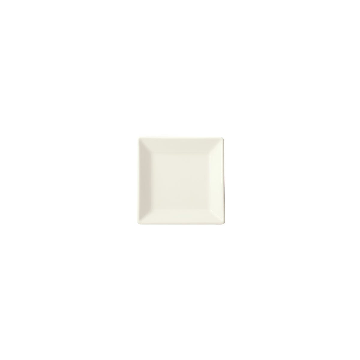 Winco RPS-3-AW Square China Plate, 3" W x 3" D x 1/2" H, Porcelain, American White - 1 Dozen