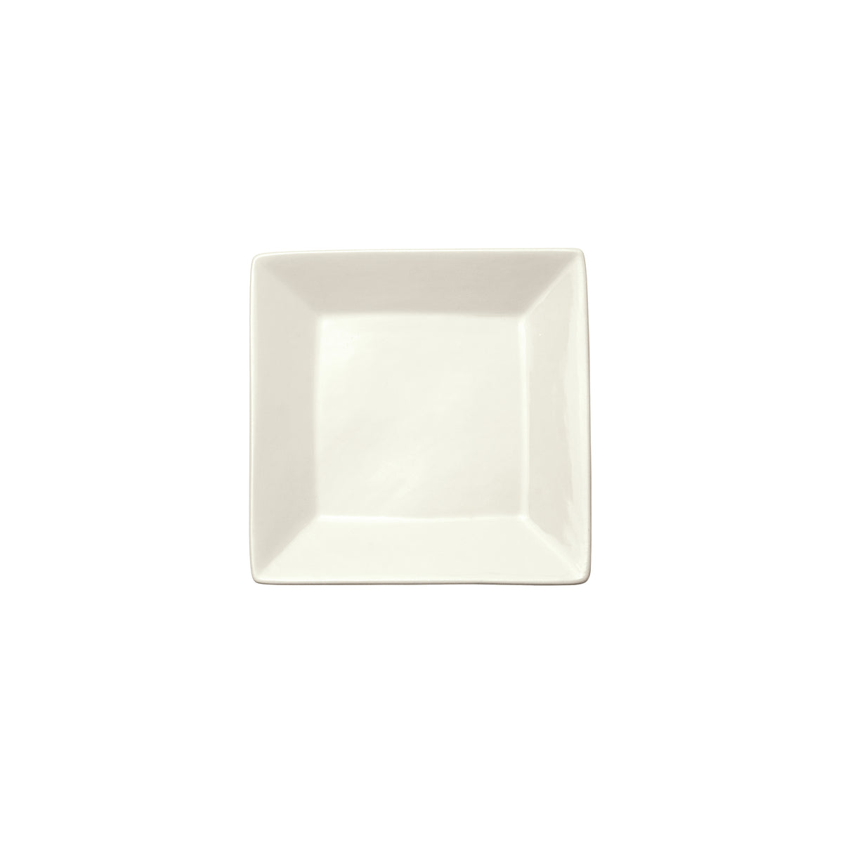 Winco RPS-5-AW 5" x 5" Square Porcelain China Plate, White Finish, 5", 1/2" Height - 1 Dozen