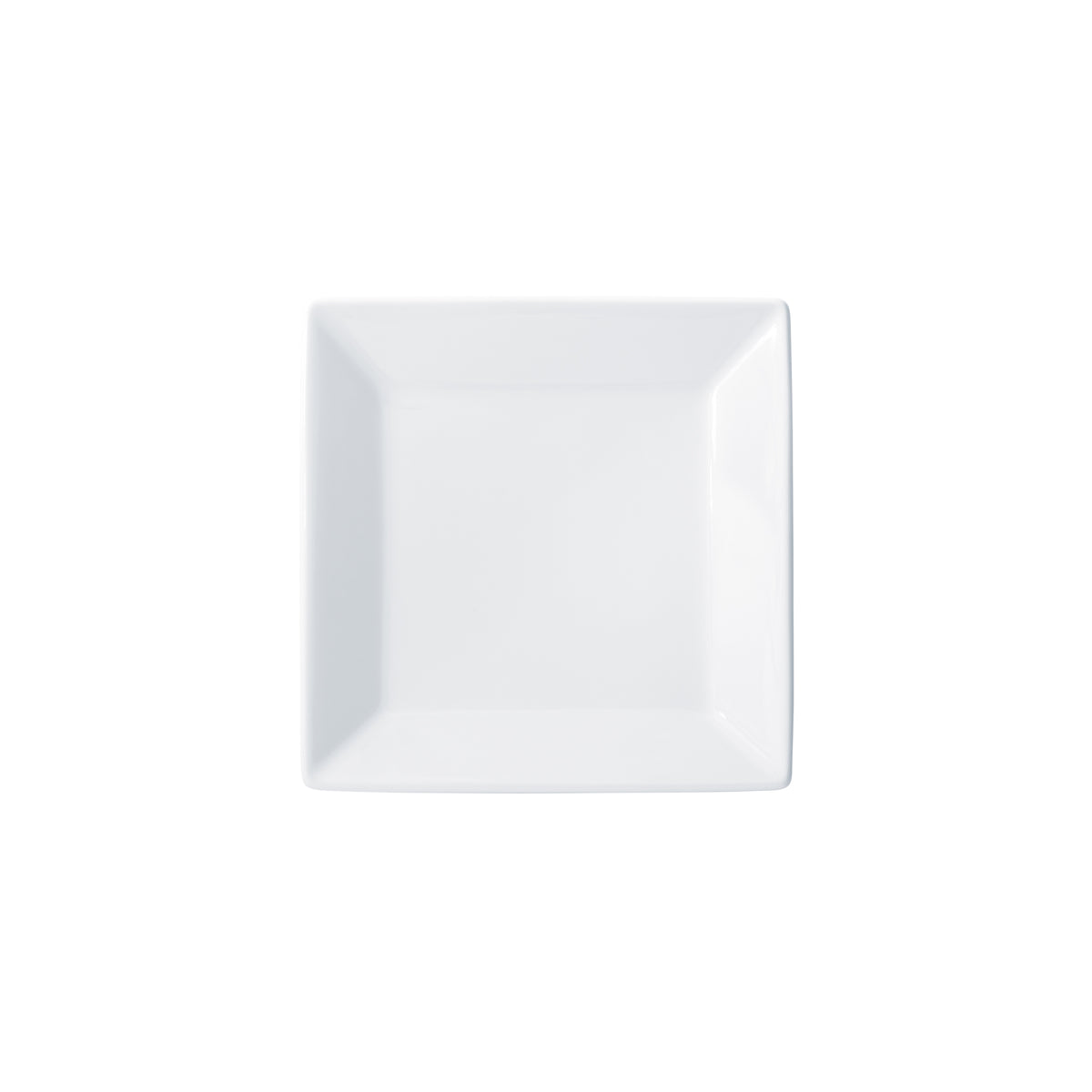 Winco RPS-6 Royalsquare Square Plate, 6" x 6" x 3/4" Porcelain White Dinnerware, - 1 Dozen