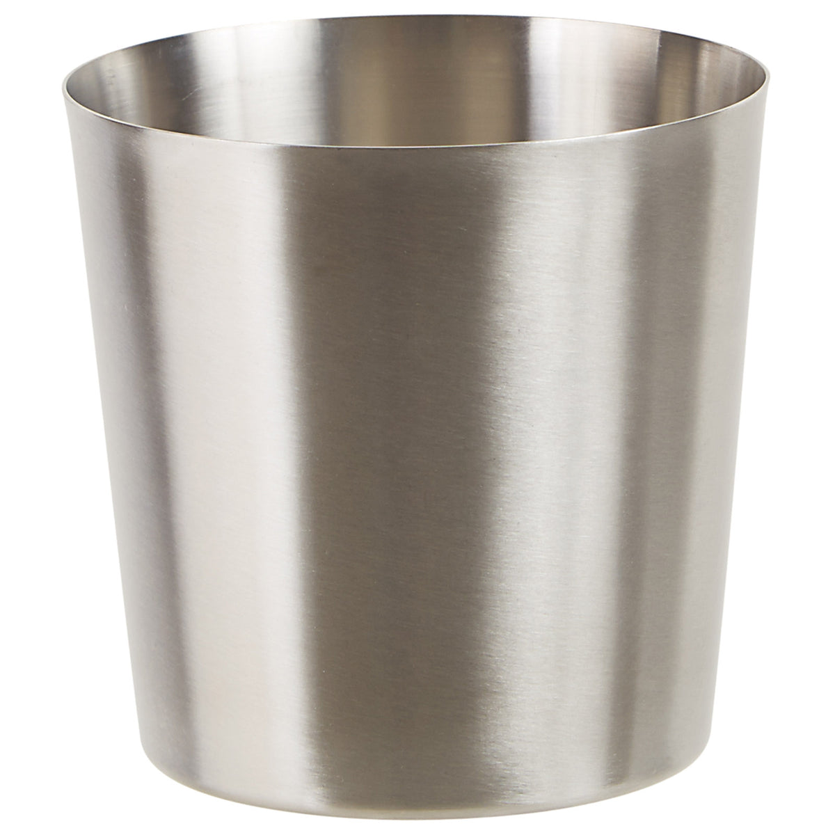 Winco SFC-35 3 1/4" Round French Fry Cup w/ Satin Finish, Stainless Steel