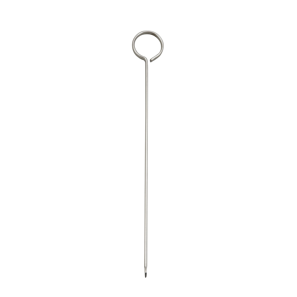 Winco SKO-8 8" Oval Flat Needle Skewer, Stainless Steel, 8" Length - 1 Dozen