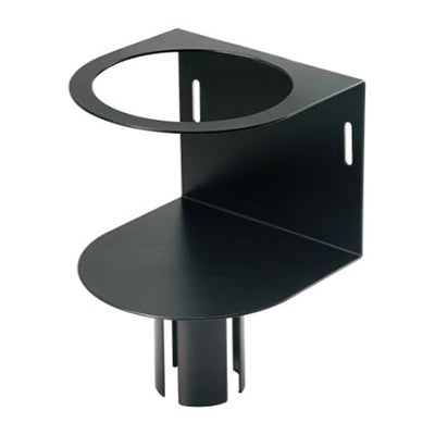 Winco SMWH-5K Iron Black Wipe Holder Stanchion Mount - 5 1/2" x 5 1/2"