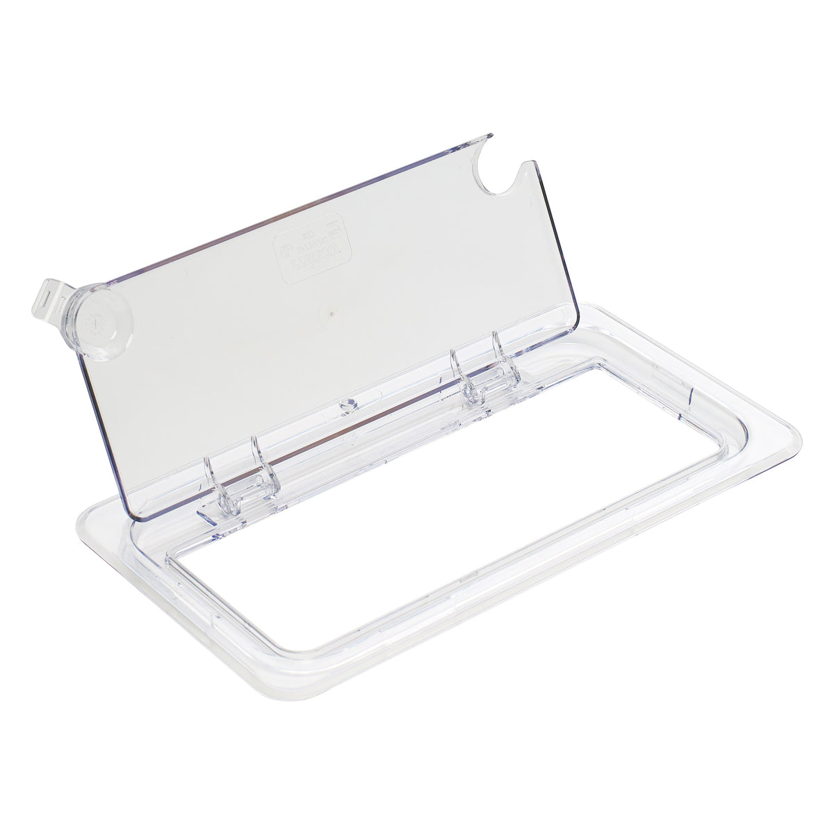 Winco SP7300H NSF 1/3 Size Polycarbonate Hinged Food Pan Cover