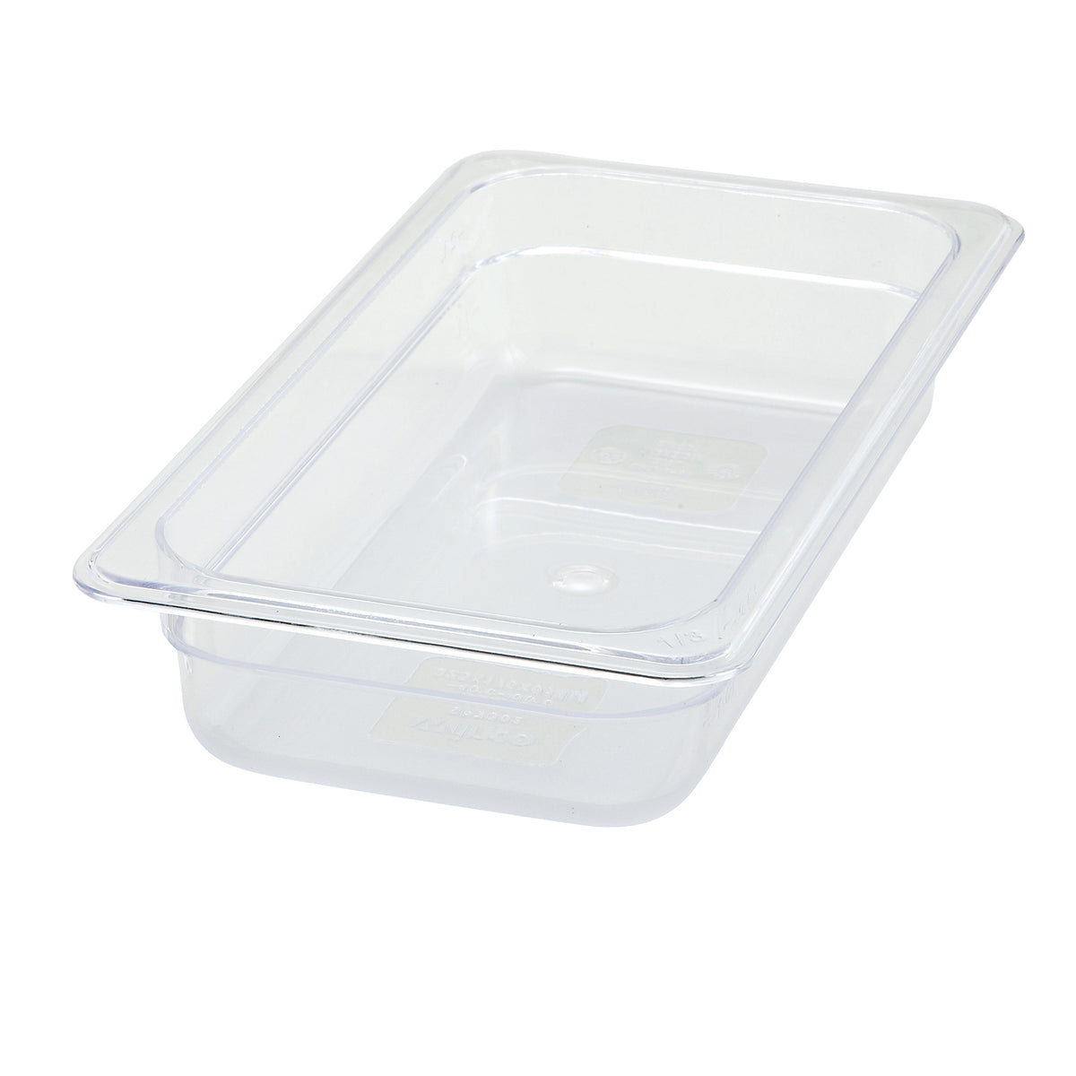 Winco SP7302 Poly-Ware 2 1/2" Deep 1/3 Size Polycarbonate Food Pan