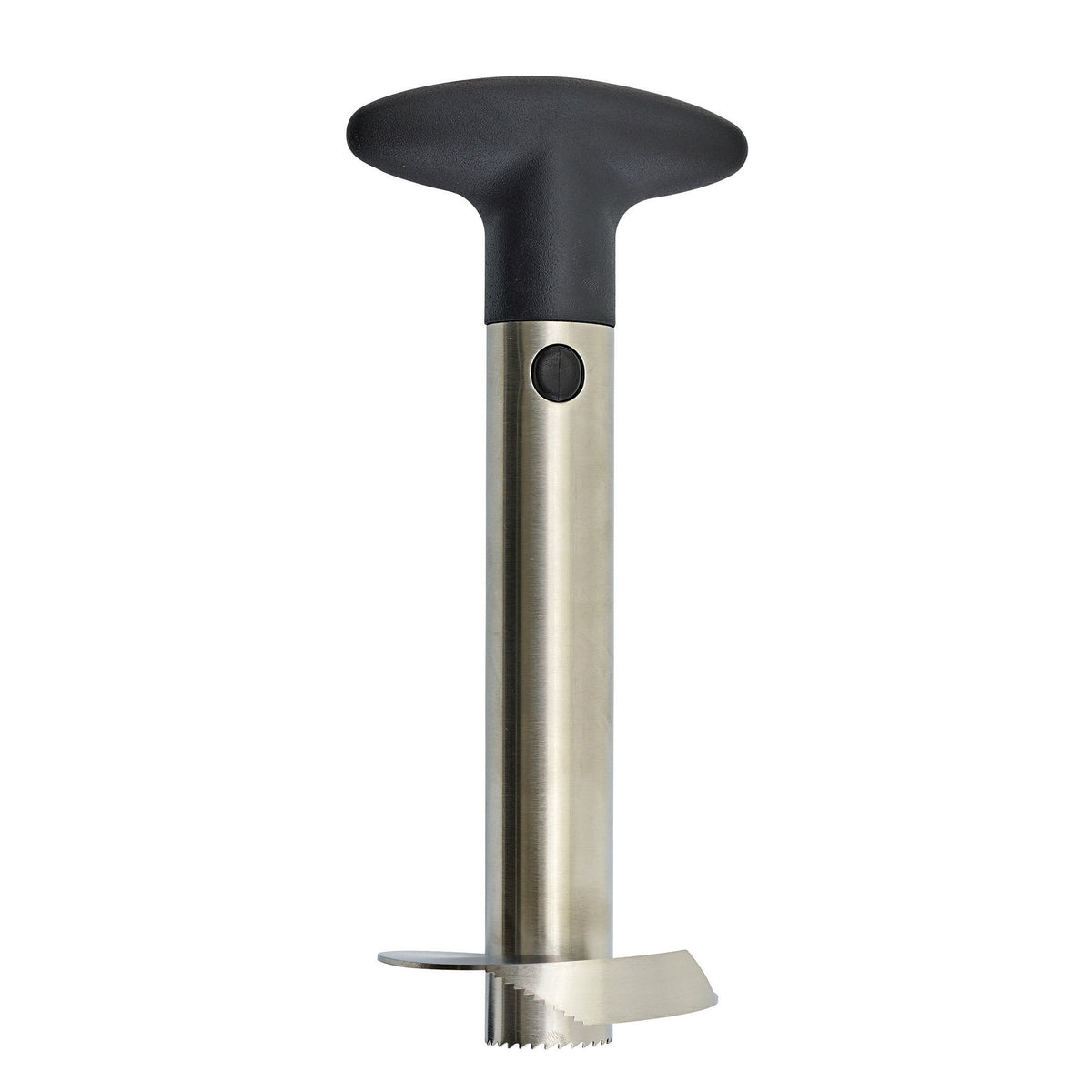 Winco SPC-3 Pineapple Corer, Heavy Duty Stainless Steel Shaft, Cap for Serrated Teeth, Fruit & Veg Corer Tool | 0" Wide