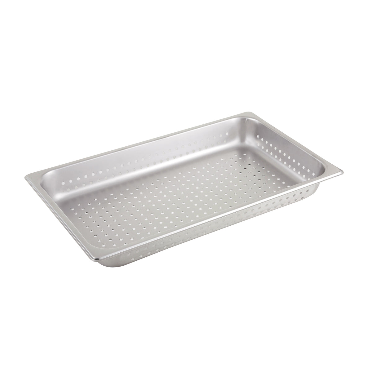 Winco SPJH-102PF 2 22 Gauge 1/2" Full Size Stainless Steel Perforated Steam Table Pan