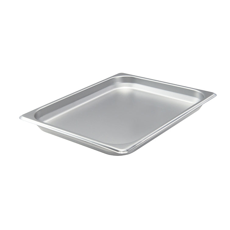 Winco SPJH-201 22 Gauge 1 1/4" 1/2 Size Stainless Steel Steam Table Pan