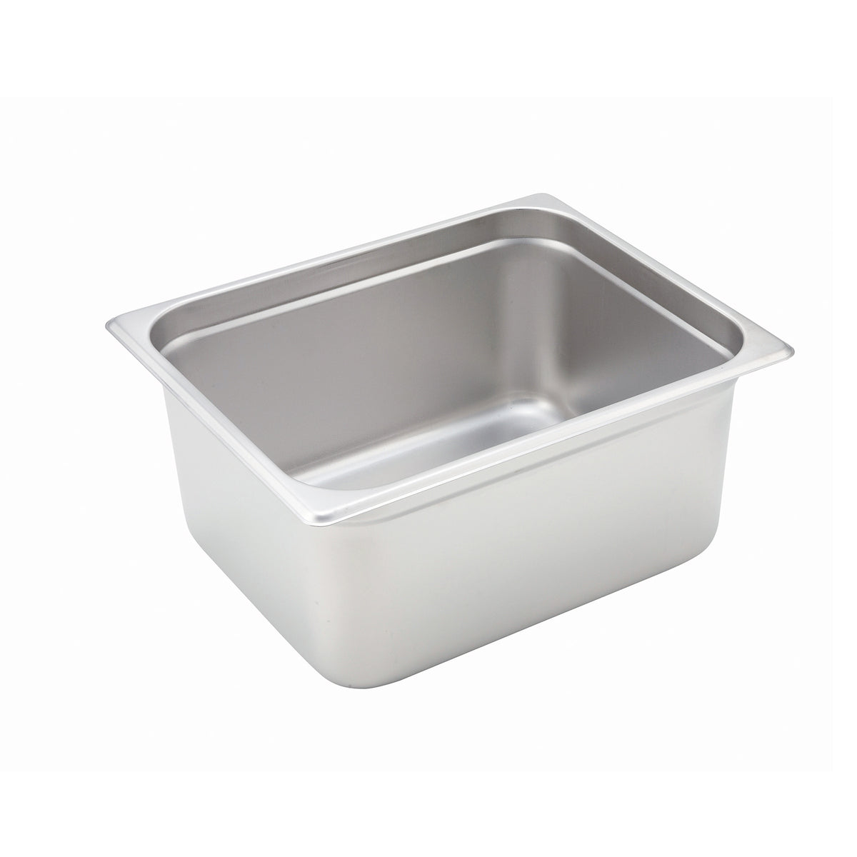 Winco SPJH-206 22 Gauge 6" Half Size Solid Anti-Jam Steam Table Pan