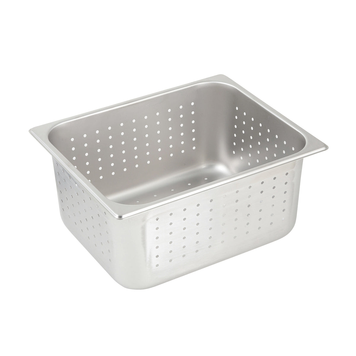 Winco SPJH-206PF 6" 1/2 Size Stainless Steel Perforated Steam Pan