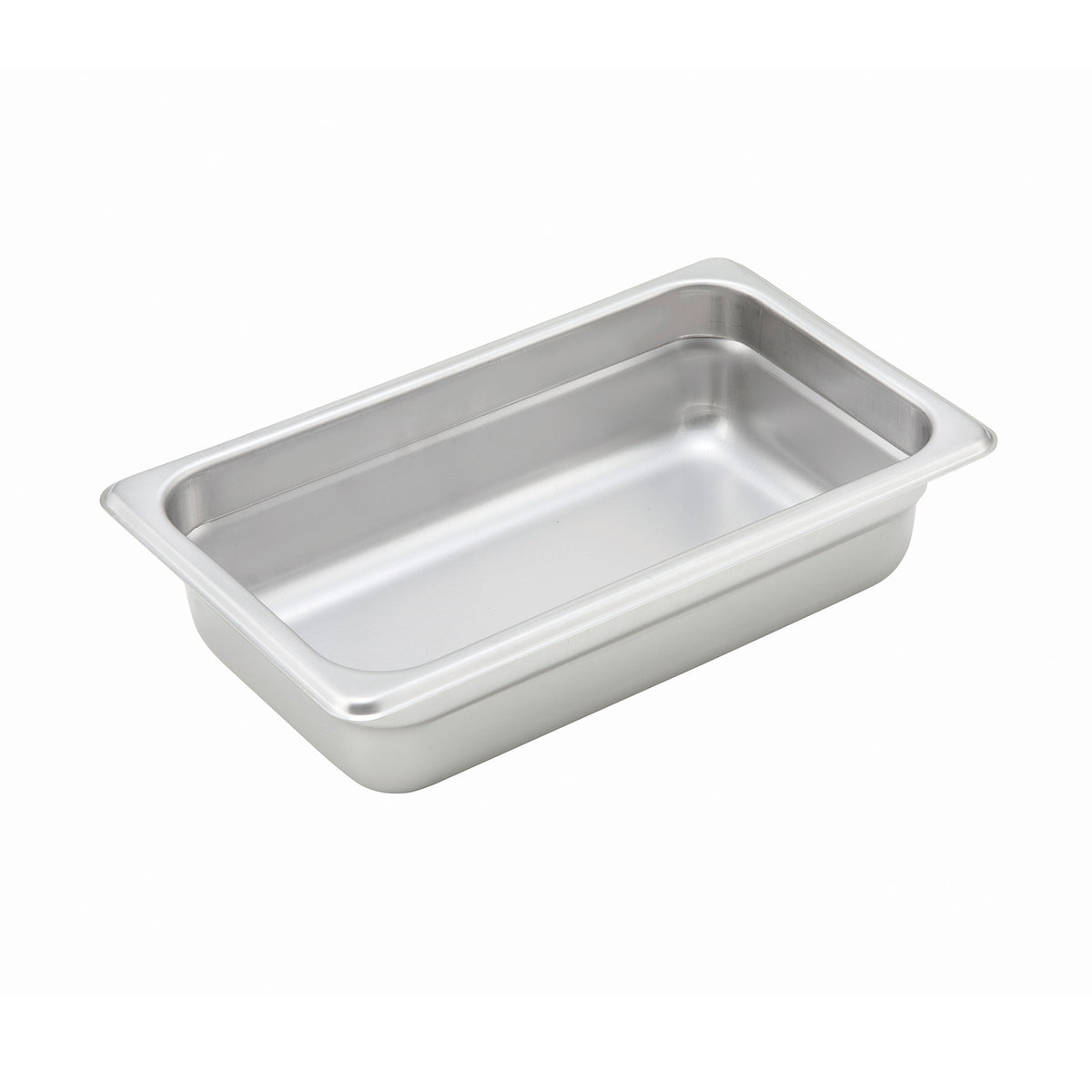 Winco SPJH-402 2 1/2" 1/4 Size Solid Anti-Jam Steam Table Pan