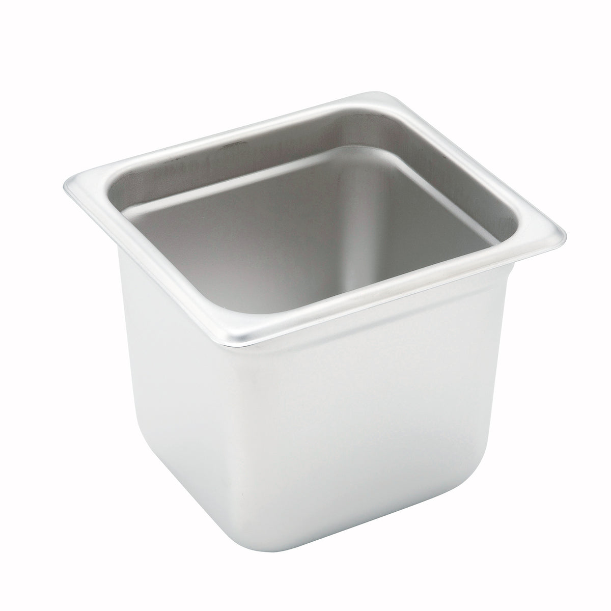 Winco SPJH-606 6" Deep 1/6 Size Standard Weight Anti-Jam Stainless Steel Steam Table Pan
