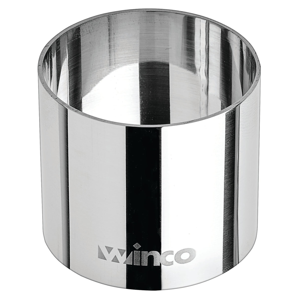 Winco SPM-21R 2" x 1 3/4" Round Stainless Steel Culinary Pastry Mold / Dishwasher Safe