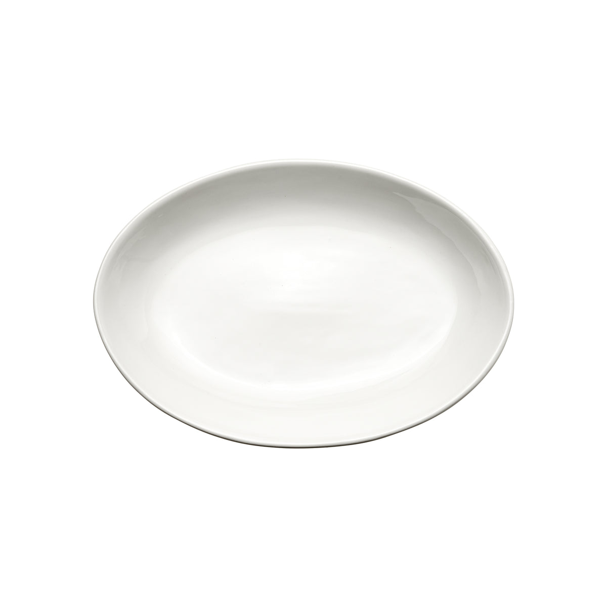 Winco SPO-155 Oval Deep Porcelain Platter, White, 15-1/2" L x 11" W x 2" H - 1 Dozen