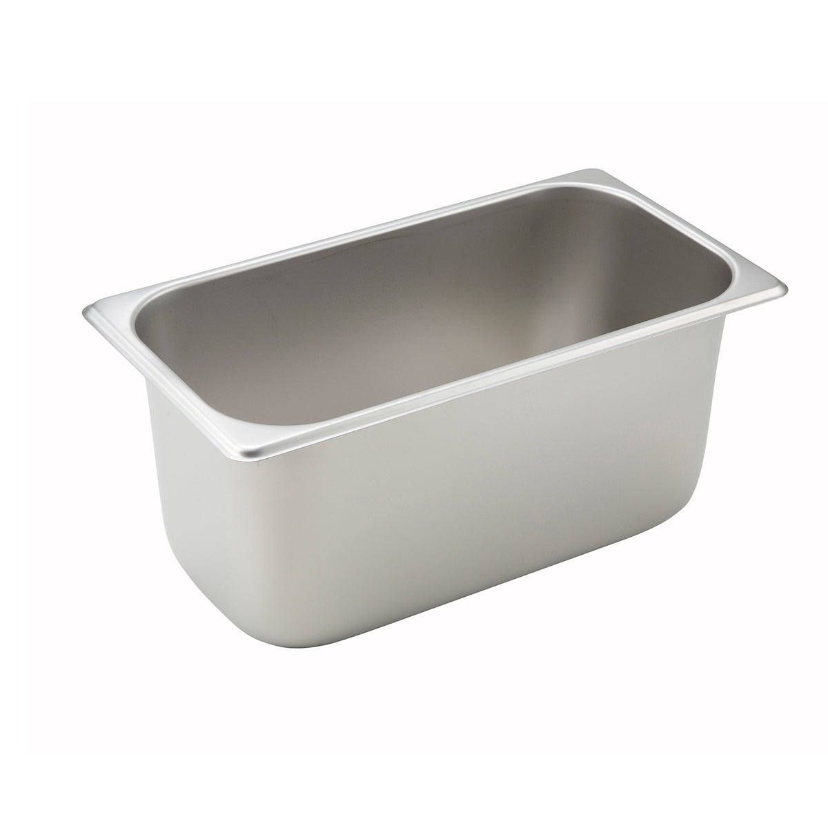Winco SPT6 25 Gauge 6" 1/3 Size NSF Solid Steam Table Pan