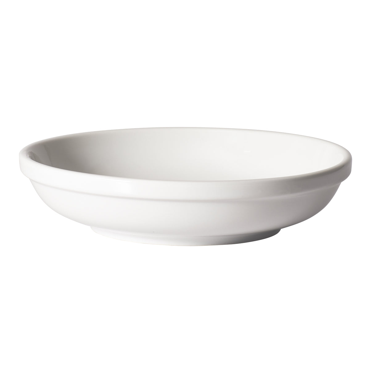 Winco SSB-25 Specialty Salad Bowl, 25 oz (9" dia x 1-1/8" H), Round White Porcelain - 1 Dozen