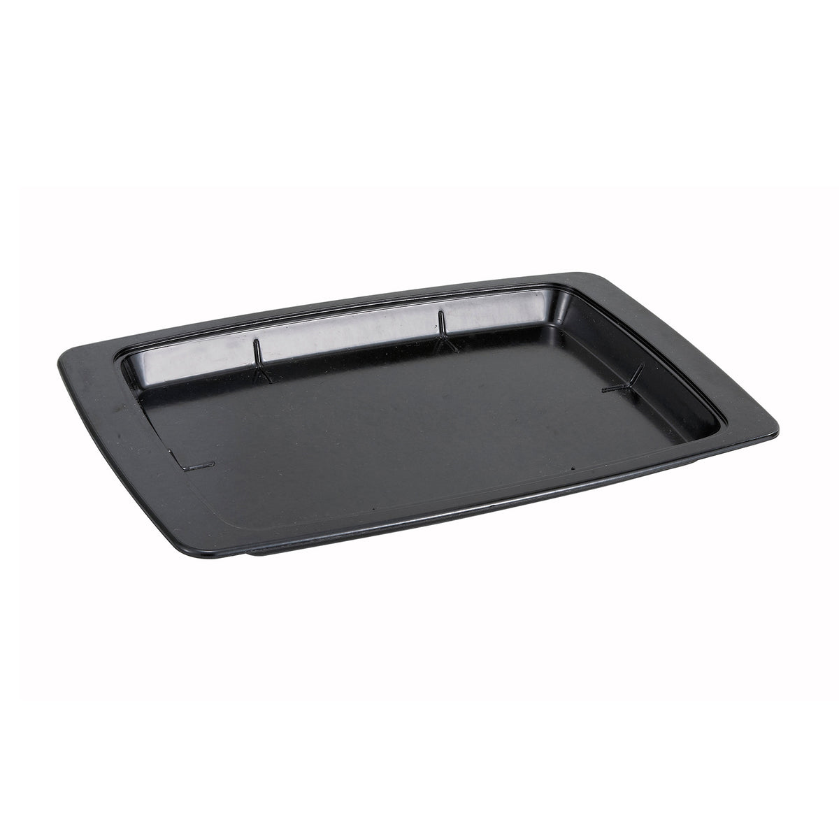Winco SWU-11B Black Rectangular Bakelite Plastic Underliner for SIZ-11B Sizzling Platter | 0" Wide