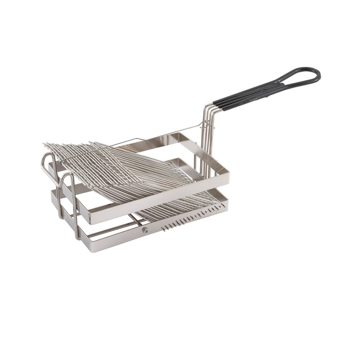 Winco TB-18 Nickel Plated 18 Leaves Tostada Basket | chrome/nickel plated