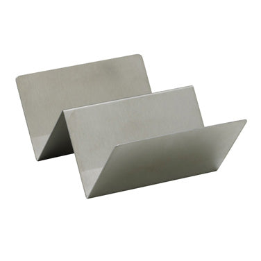 Winco TCHS-12 Taco Holder, 5-5/8"L X 4"W X 2"H, Holds 1-2 Tacos, Stainless Steel