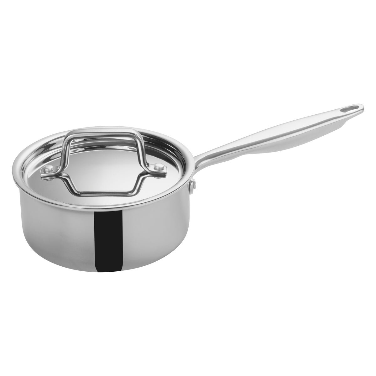 Winco TGAP-2 1-1/2 Qt. Tri-Gen Tri-Ply Induction Ready Sauce Pan with Cover | 1 - 3 qt