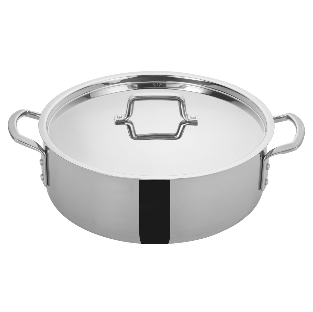 Winco TGBZ-14 Tri-Gen Brazier, 14 Qt., 14" Dia. X 7-1/4"H, Round | 10 - 14 qt