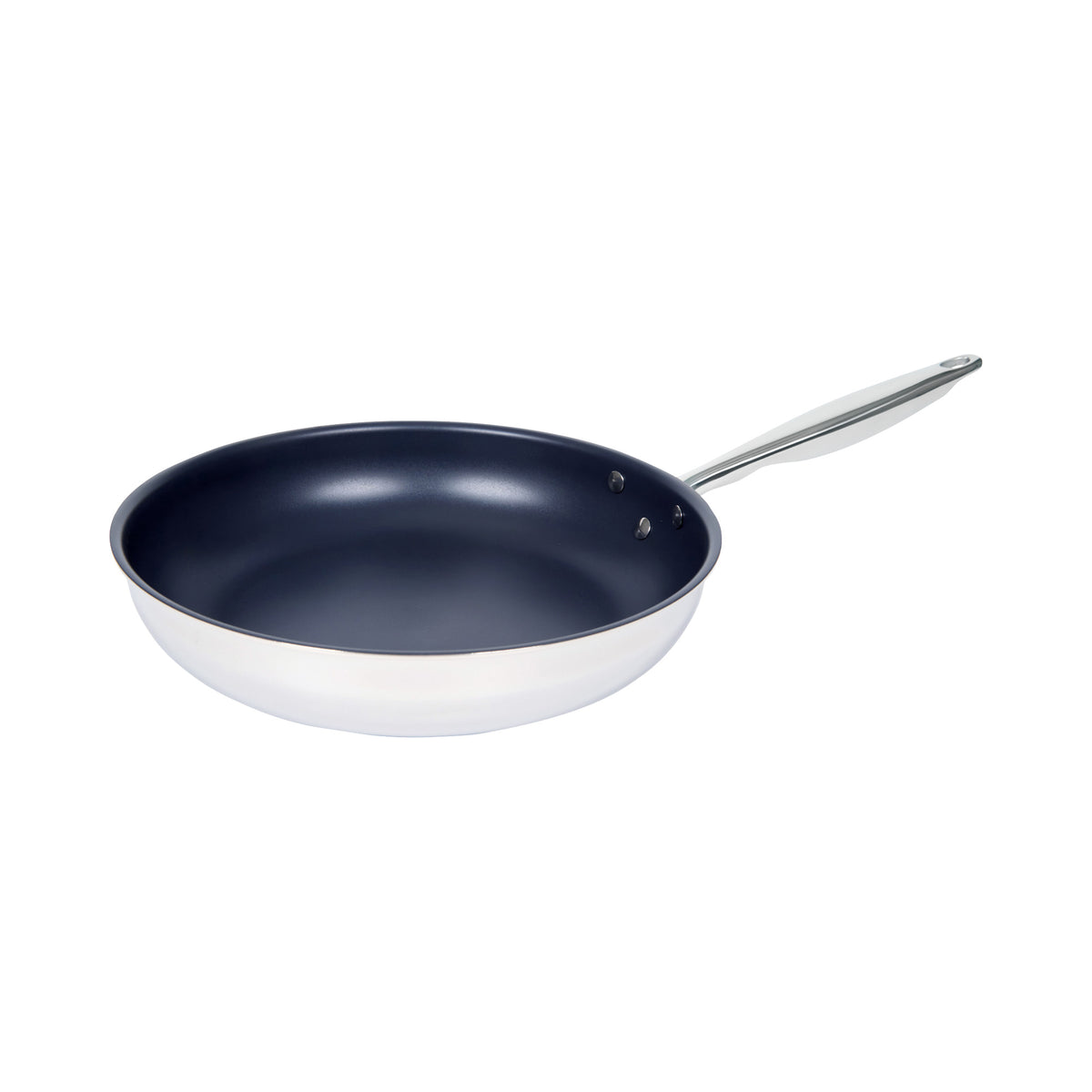 Winco TGFP-10PR 10" Fry Pan 18" W x 10" D, Induction Ready, Non-Stick Stainless Steel, PFAS-Free