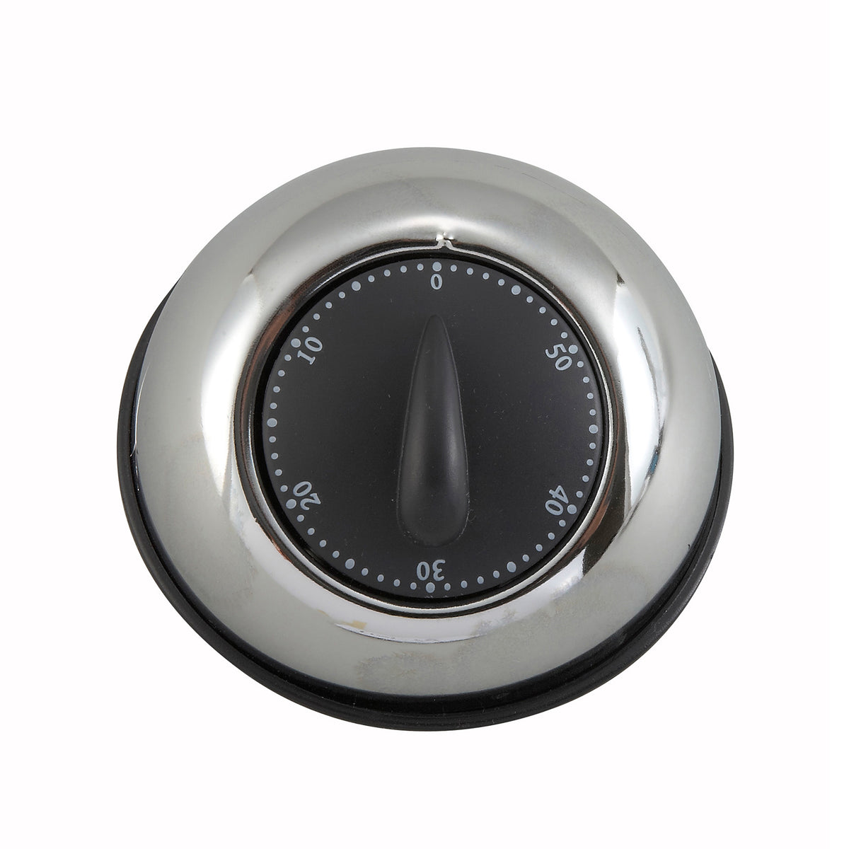 Winco TIM-78 Mechanical Timer, 60 Minutes, Long Ring, Stainless Steel