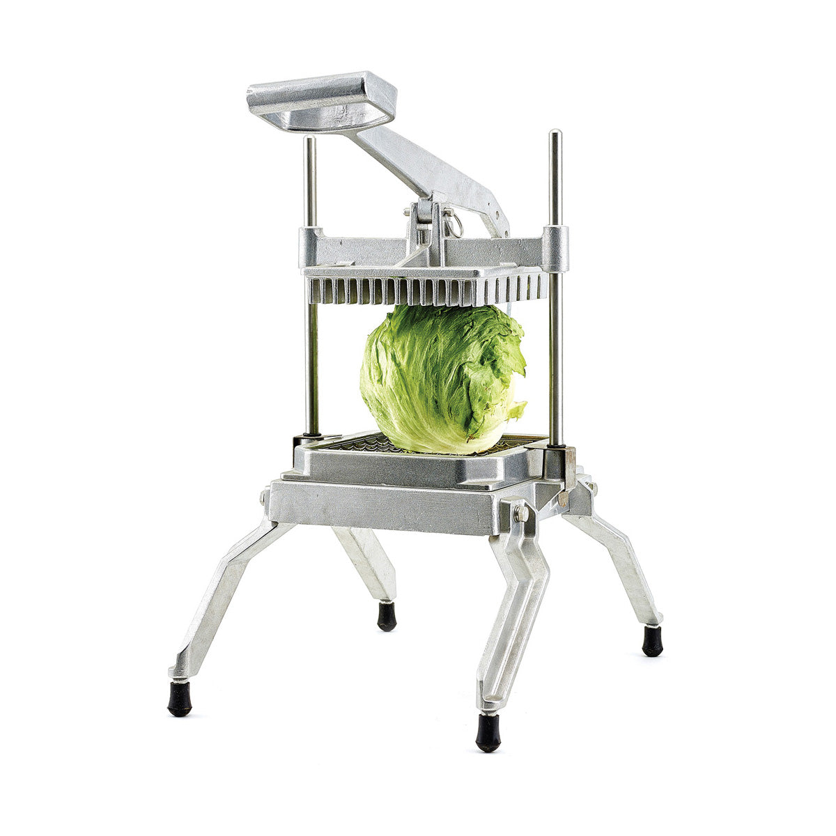 Winco TLC-1 Lettuce Cutter, 1" Square Diced, 49 Stainless Steel Blades, Aluminum Frame, 4 Rubber Feet, Grip