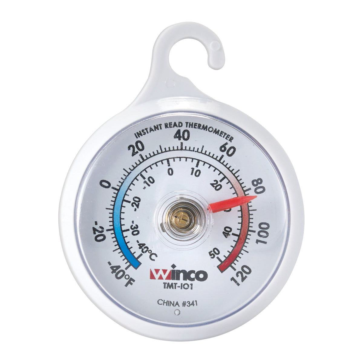 Winco TMT-IO1 Window/Wall Thermometer, Indoor/Outdoor 40º To 120ºF (-40º To 50ºC)