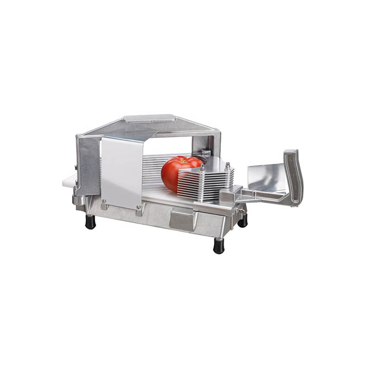 Winco TTS-188 Kattex Manual Tomato Slicer, 3/16" Straight Stainless Steel Blade, Cast Aluminum Frame