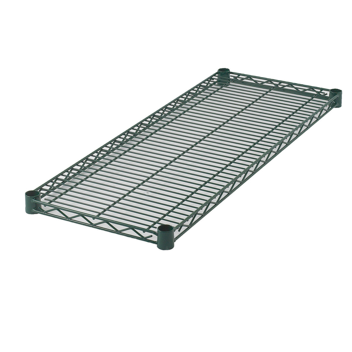 Winco VEX-1448 48" x 14" Epoxy Coated Wire Shelf, Includes (4) Sleeve Clips Per Shelf