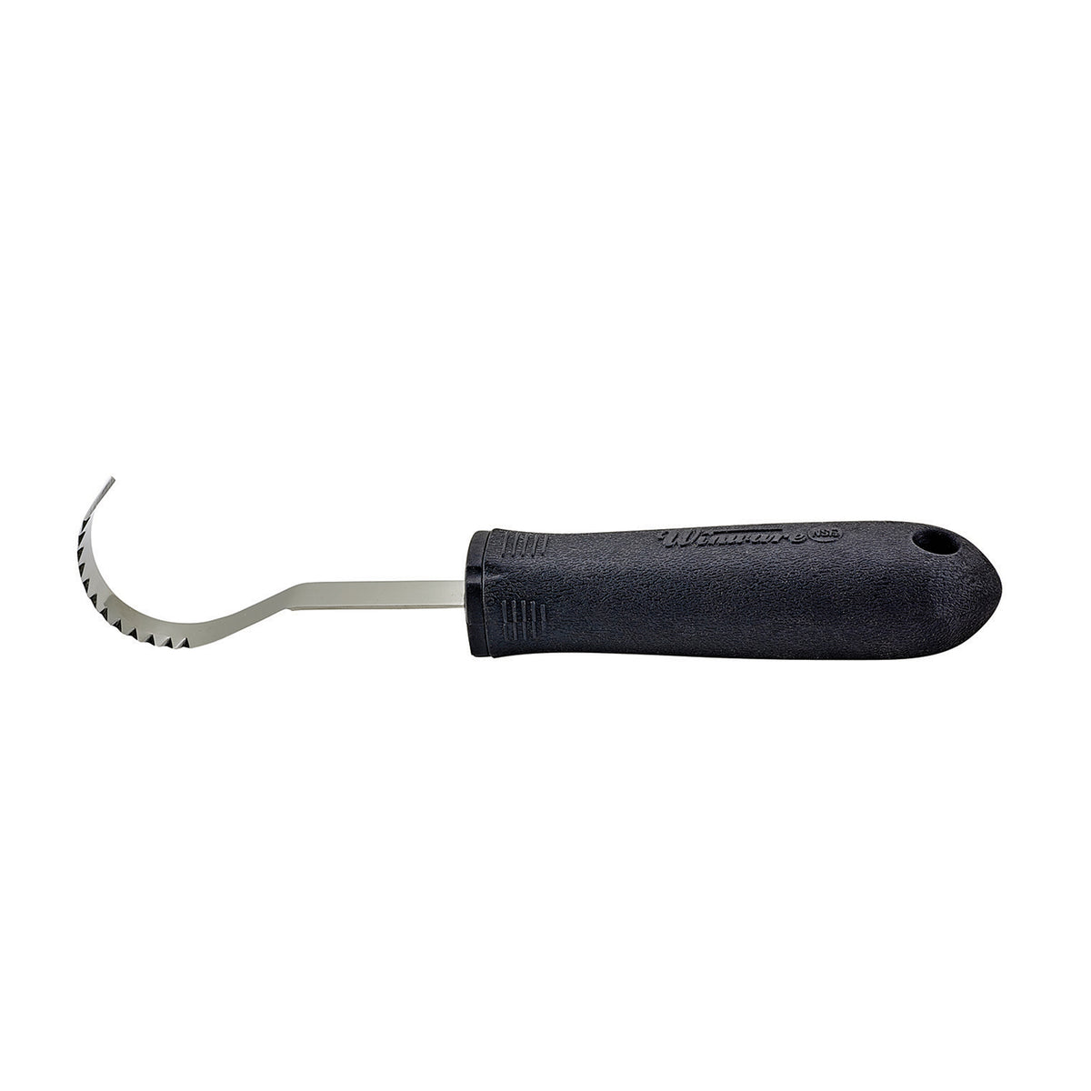 Winco VP-310 Butter Curler, 8", Stainless Steel, Soft Grip Handle, black