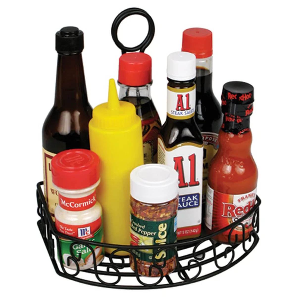 Winco WBKH-6SB 8 1/4" x 6 1/4" Straight Back Wire Caddy