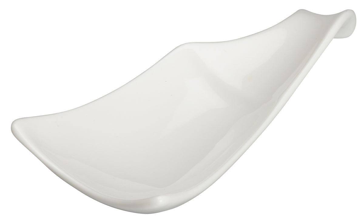 Winco WDP021-113 Mescalore Porcelain Plate, 9-3/8" x 3-1/2", Bright White, Dishwasher Safe - 36/Case
