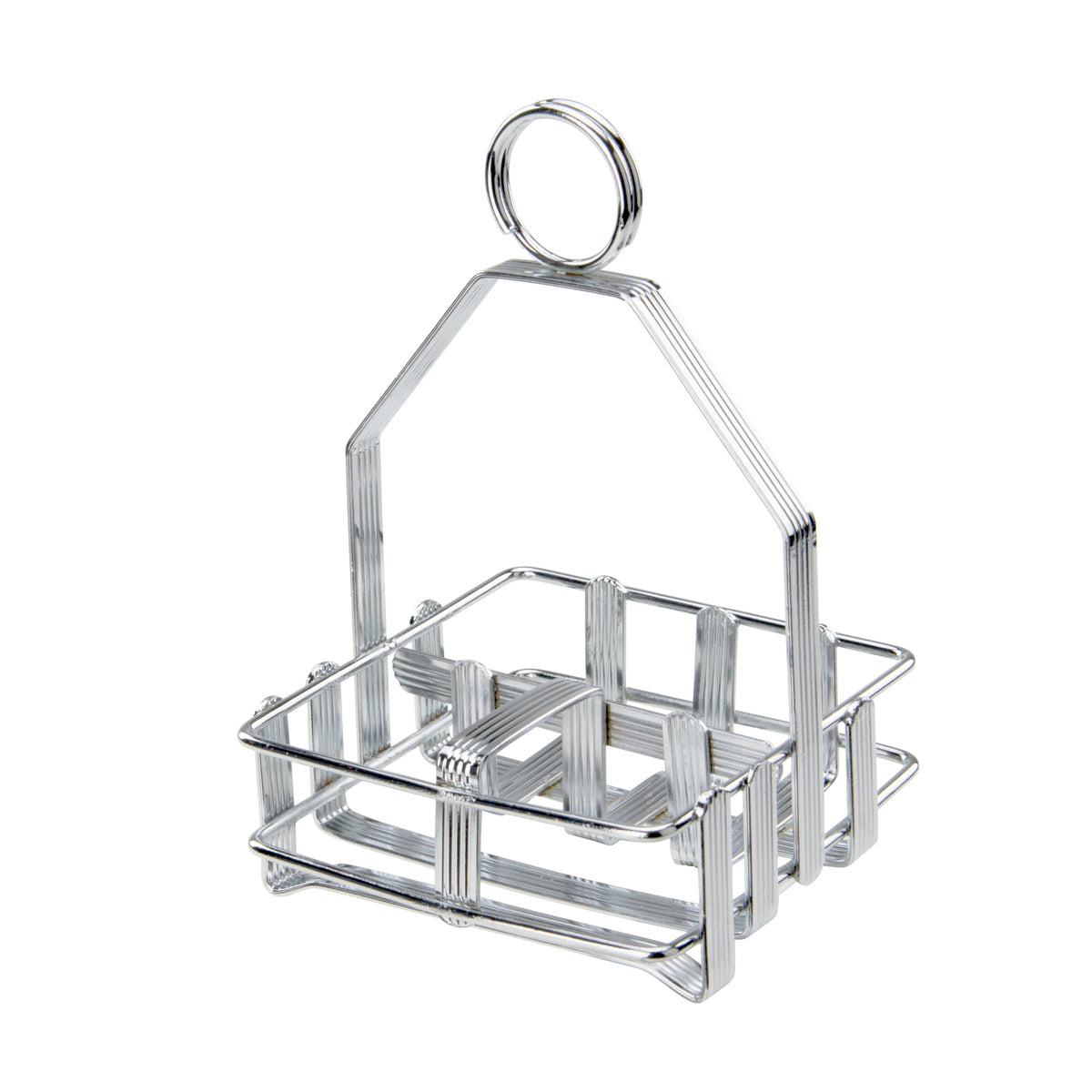 Winco WH-7 Salt and Pepper Shaker/ Sugar Packet Caddy Rack, Fits G-109 | aluminum housing