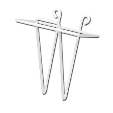Winco WHW-4 Wall-Mounted Scoop Holder, Plastic Coated Wire | 0" Wide