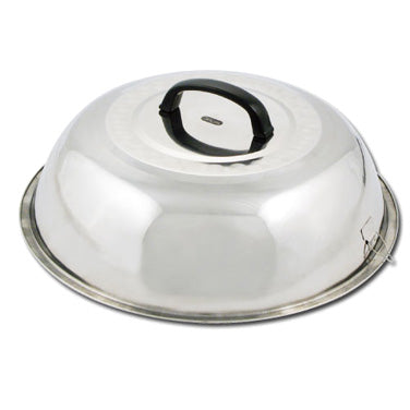 Winco WKCS-15 Wok Cover, 15-3/8" Dia., Round, with Handle, Stainless Steel