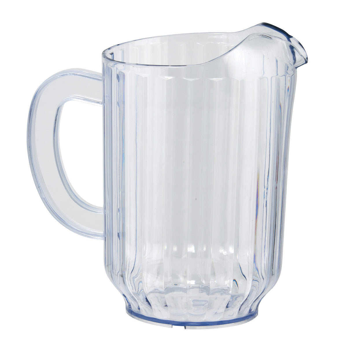 Winco WPS-60 Water Pitcher, 60 oz Clear SAN Plastic with Handle, BPA-Free - 4/Pack | 32 - 63 oz