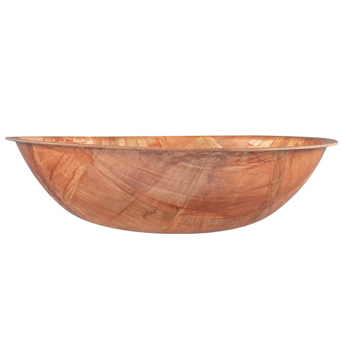 Winco WWB-12 Woven Wood Round Salad Bowl, Hand Wash