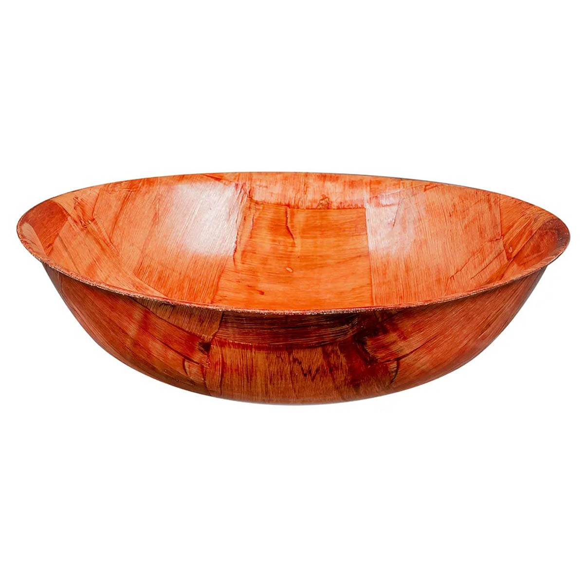 Winco WWB-8 8" Round Salad Bowl, Woven Wood