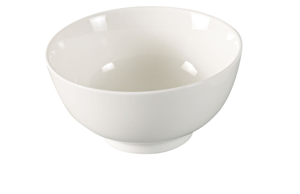 Yanco AC-007 - 8.5 Oz White Porcelain Rice Bowl, 4" Dishwasher Oven Microwave Safe - Case of 48