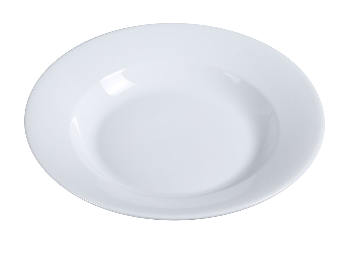 Yanco AC-115 Abco Pasta Bowl 11-1/2" Dia 25 Oz Round Super White Porcelain Dishwasher Safe - Case of 12