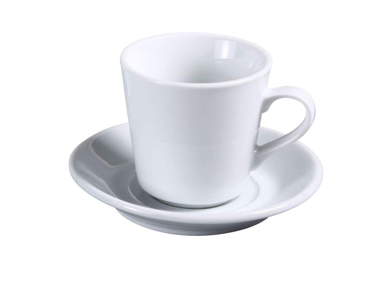 Yanco AC-2 - 5-5/8" Super White Porcelain Round Saucer, Dishwasher & Microwave Safe - Case of 36