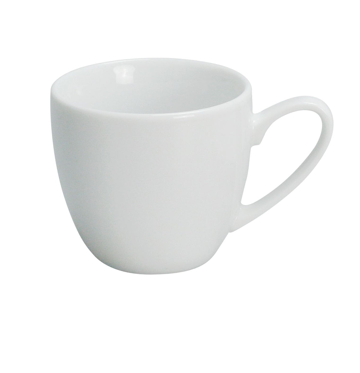 Yanco AC-35 Abco Porcelain Cup, 3.5 oz (2-1/2" Dia x 2⅛" H), Super White, Non-Stackable - Case of 36
