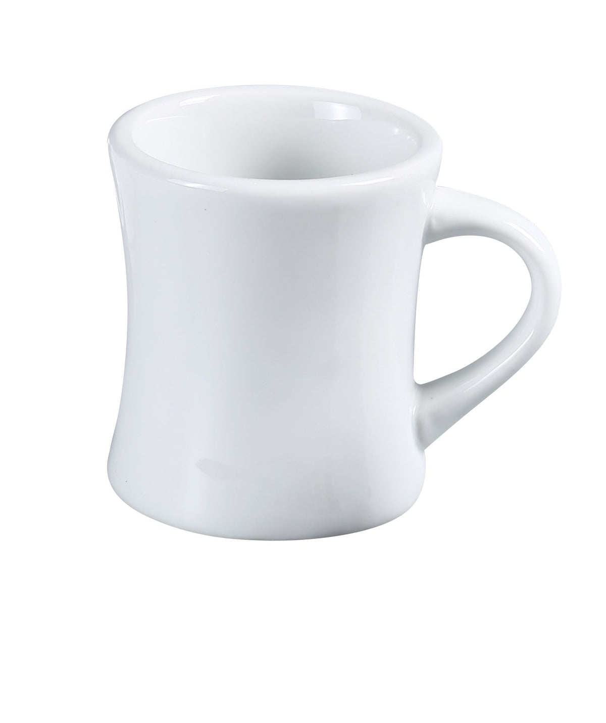 Yanco AC-75-H China Mug, 8-Ounce Super White Porcelain, 3-1/4" Dia x 3-1/2" H Nonstackable - Case of 36